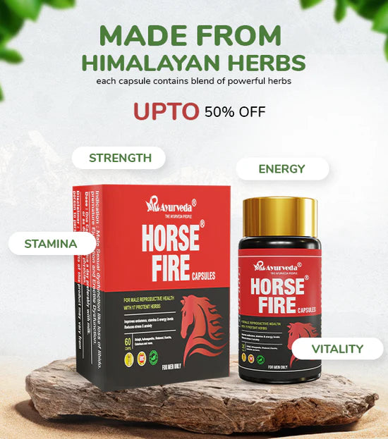 Horse Fire Capsule & Oil- Medicine For Improving Men's Health