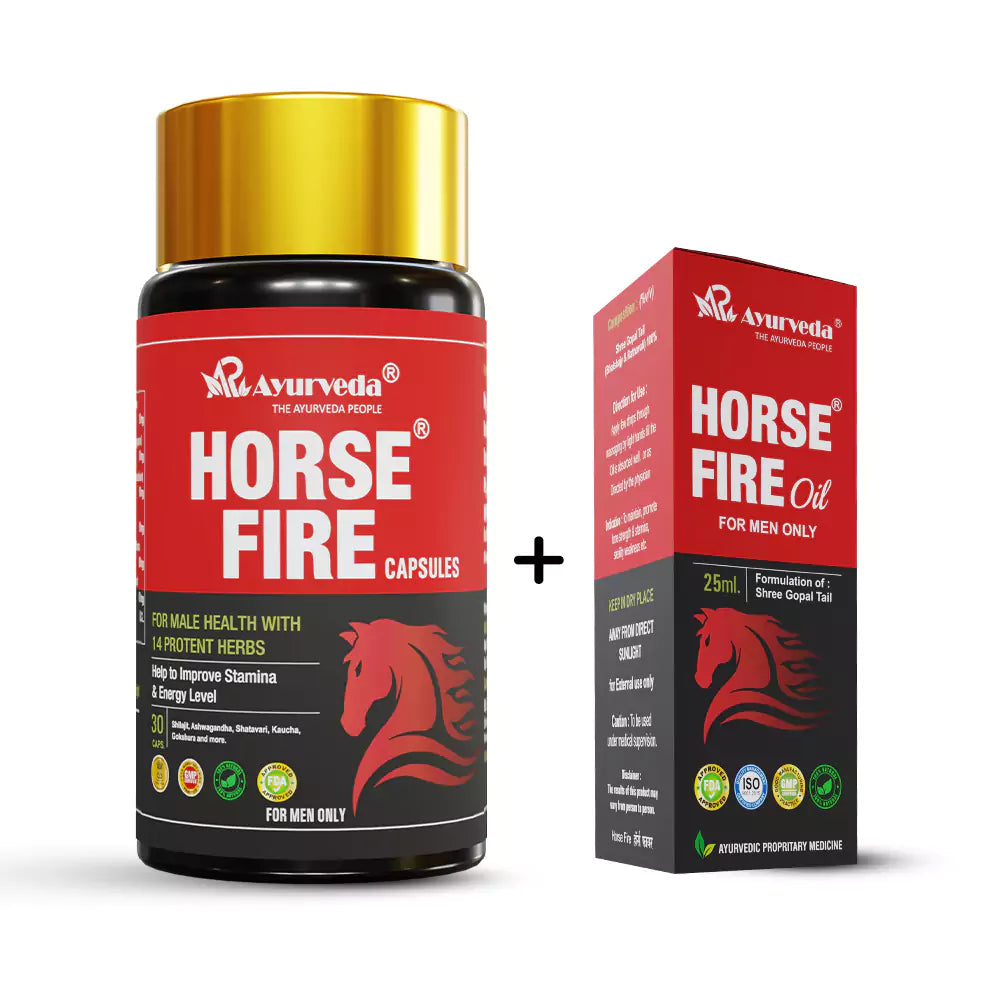 Horse Fire Capsule & Oil- Medicine For Improving Men's Health